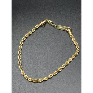 Nominal rope chain bracelet.  7.25" long